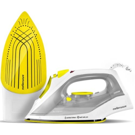 Mellerware Steam Dry Spray Ceramic Iron Yellow