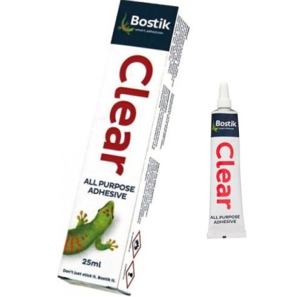Bostik Clear All Purpose Adhesive Glue 25ml