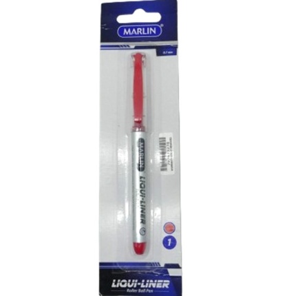 Marlin Liqui Liner Roller Ball Pen Red Single –