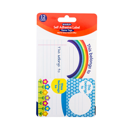 Marlin Self Adhesive Name Tags