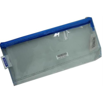 Marlin Clear PVC 23cm Pencil Bag Blue