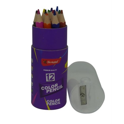 Brainware Bertand 12 Short Colour Pencils With