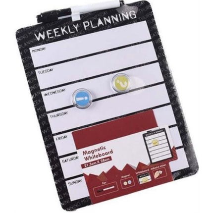 Brainware Magnetic Weekly Planner –Includes Black