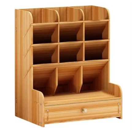 Brainware DIY Wooden Desk Organizer