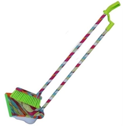 Totally Long Broom and Stand Up Dustpan Set